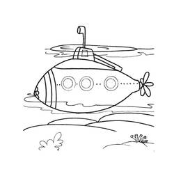 Раскраска: подводная лодка (транспорт) #137731 - Раскраски для печати