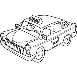 Раскраска: такси (транспорт) #137192 - Раскраски для печати