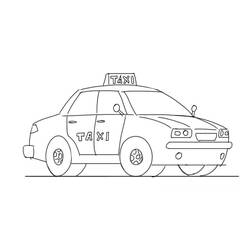 Раскраска: такси (транспорт) #137207 - Раскраски для печати