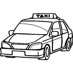 Раскраска: такси (транспорт) #137208 - Раскраски для печати