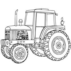 Раскраска: трактор (транспорт) #141929 - Раскраски для печати