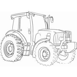 Раскраска: трактор (транспорт) #141931 - Раскраски для печати