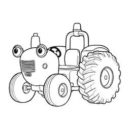 Раскраска: трактор (транспорт) #141936 - Раскраски для печати