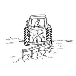 Раскраска: трактор (транспорт) #141941 - Раскраски для печати