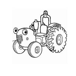Раскраска: трактор (транспорт) #141944 - Раскраски для печати