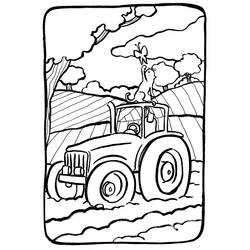 Раскраска: трактор (транспорт) #141946 - Раскраски для печати