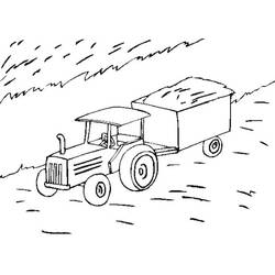 Раскраска: трактор (транспорт) #141951 - Раскраски для печати