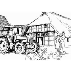 Раскраска: трактор (транспорт) #141954 - Раскраски для печати