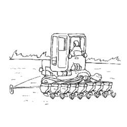 Раскраска: трактор (транспорт) #141955 - Раскраски для печати
