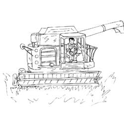 Раскраска: трактор (транспорт) #141964 - Раскраски для печати