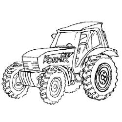 Раскраска: трактор (транспорт) #141968 - Раскраски для печати