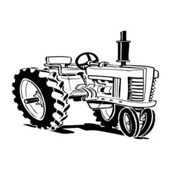 Раскраска: трактор (транспорт) #141994 - Раскраски для печати