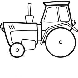 Раскраска: трактор (транспорт) #142000 - Раскраски для печати
