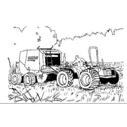 Раскраска: трактор (транспорт) #142024 - Раскраски для печати