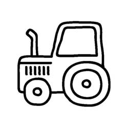 Раскраска: трактор (транспорт) #142041 - Раскраски для печати