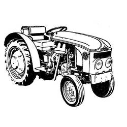 Раскраска: трактор (транспорт) #142048 - Раскраски для печати