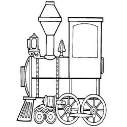 Раскраска: Поезд / Локомотив (транспорт) #135028 - Раскраски для печати
