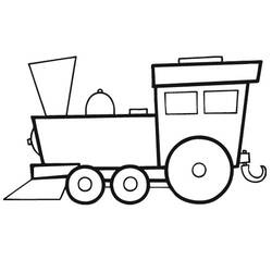 Раскраска: Поезд / Локомотив (транспорт) #135036 - Раскраски для печати
