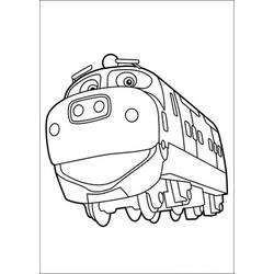 Раскраска: Поезд / Локомотив (транспорт) #135041 - Бесплатные раскраски для печати