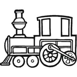 Раскраска: Поезд / Локомотив (транспорт) #135042 - Раскраски для печати