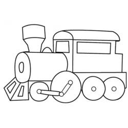 Раскраска: Поезд / Локомотив (транспорт) #135046 - Раскраски для печати
