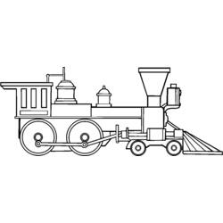 Раскраска: Поезд / Локомотив (транспорт) #135048 - Раскраски для печати