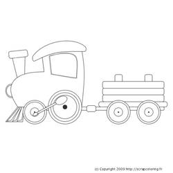 Раскраска: Поезд / Локомотив (транспорт) #135061 - Бесплатные раскраски для печати