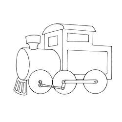 Раскраска: Поезд / Локомотив (транспорт) #135067 - Бесплатные раскраски для печати