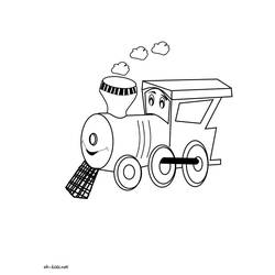 Раскраска: Поезд / Локомотив (транспорт) #135077 - Бесплатные раскраски для печати