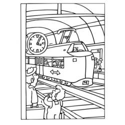 Раскраска: Поезд / Локомотив (транспорт) #135080 - Бесплатные раскраски для печати
