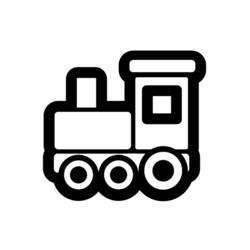 Раскраска: Поезд / Локомотив (транспорт) #135085 - Бесплатные раскраски для печати