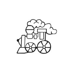 Раскраска: Поезд / Локомотив (транспорт) #135092 - Бесплатные раскраски для печати