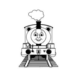 Раскраска: Поезд / Локомотив (транспорт) #135102 - Бесплатные раскраски для печати