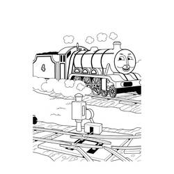 Раскраска: Поезд / Локомотив (транспорт) #135109 - Бесплатные раскраски для печати