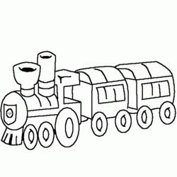 Раскраска: Поезд / Локомотив (транспорт) #135131 - Бесплатные раскраски для печати