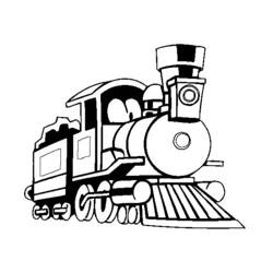 Раскраска: Поезд / Локомотив (транспорт) #135139 - Раскраски для печати