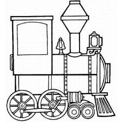 Раскраска: Поезд / Локомотив (транспорт) #135169 - Бесплатные раскраски для печати