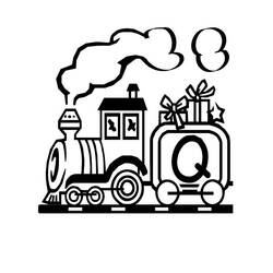 Раскраска: Поезд / Локомотив (транспорт) #135190 - Бесплатные раскраски для печати