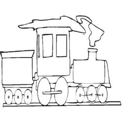 Раскраска: Поезд / Локомотив (транспорт) #135192 - Бесплатные раскраски для печати