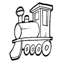 Раскраска: Поезд / Локомотив (транспорт) #135208 - Бесплатные раскраски для печати