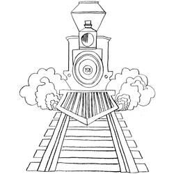 Раскраска: Поезд / Локомотив (транспорт) #135213 - Бесплатные раскраски для печати