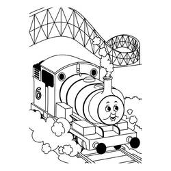 Раскраска: Поезд / Локомотив (транспорт) #135215 - Бесплатные раскраски для печати
