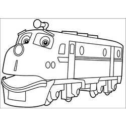 Раскраска: Поезд / Локомотив (транспорт) #135238 - Раскраски для печати