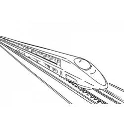 Раскраска: Поезд / Локомотив (транспорт) #135245 - Раскраски для печати
