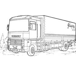 Раскраска: грузовик (транспорт) #135529 - Раскраски для печати