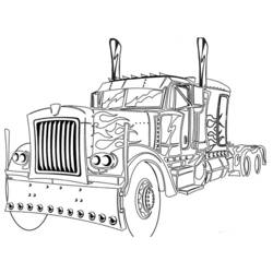 Раскраска: грузовик (транспорт) #135535 - Раскраски для печати