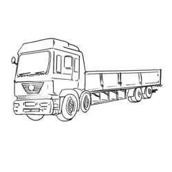 Раскраска: грузовик (транспорт) #135539 - Раскраски для печати
