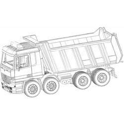 Раскраска: грузовик (транспорт) #135541 - Раскраски для печати