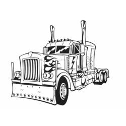 Раскраска: грузовик (транспорт) #135552 - Раскраски для печати