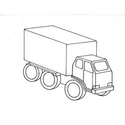 Раскраска: грузовик (транспорт) #135586 - Бесплатные раскраски для печати
